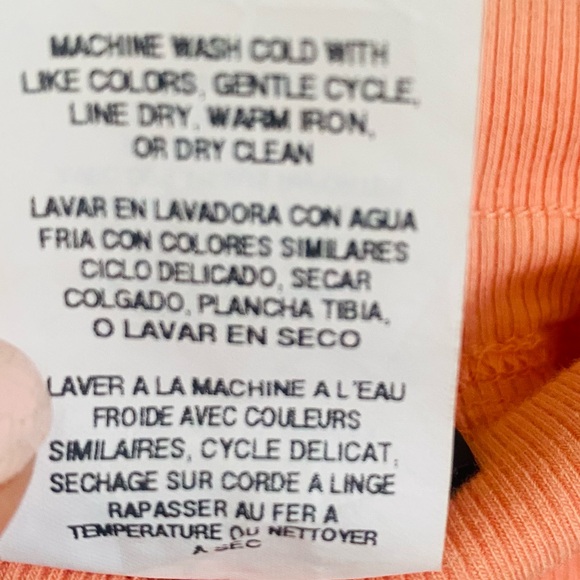 NWOT: 💯% Linen Wide-Leg Full Length Bebe Pants in Peach 🍑 Size XS - Picture 5 of 9